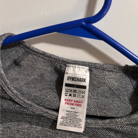 GymShark Grey Longsleeve Crop Top (ACTIVEWEAR) - Picture 3 of 3